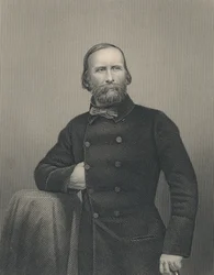 Giuseppe Garibaldi, graverad av D.J Pound